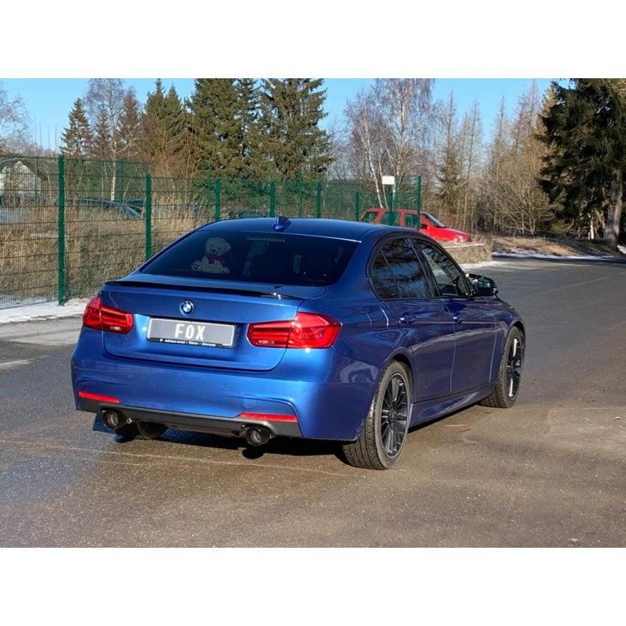 Sportschalldämpfer mit links/rechts je 1 Endrohr 100mm (Typ 25) schwarz emalliert, inkl. (EG-) GENEHMIGUNG!