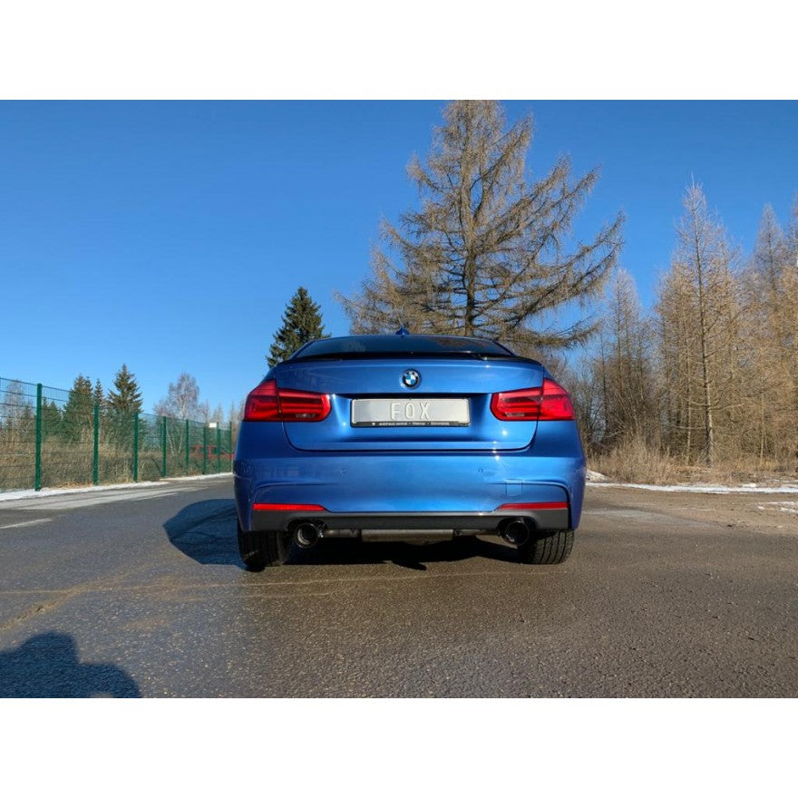 Sportschalldämpfer mit links/rechts je 1 Endrohr 100mm (Typ 25) schwarz emalliert, inkl. (EG-) GENEHMIGUNG!