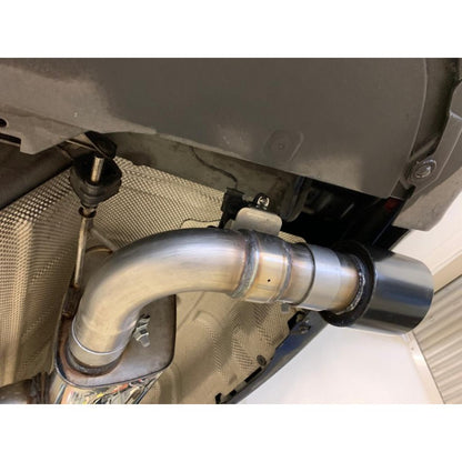 Sportschalldämpfer mit links/rechts je 1 Endrohr 100mm (Typ 25) schwarz emalliert, inkl. (EG-) GENEHMIGUNG!