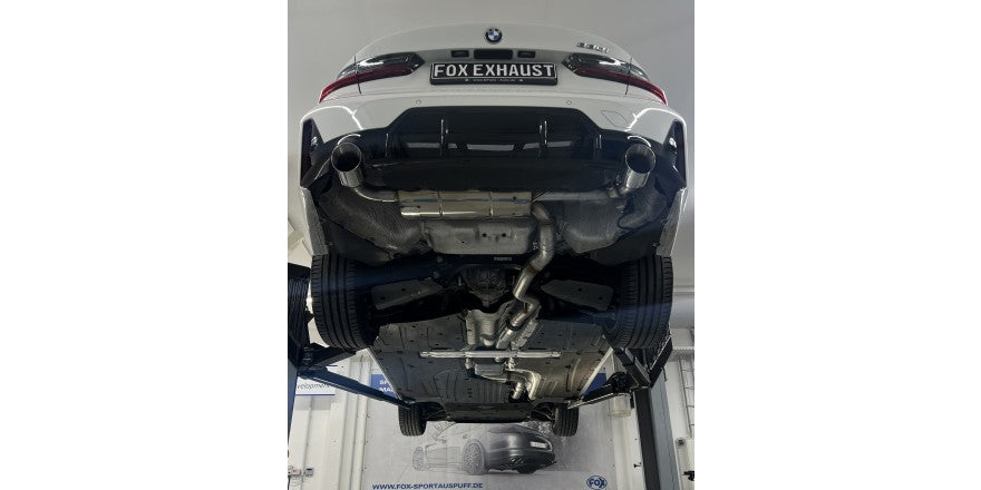 Halbanlage ab OPF mit links/rechts je 1 Endrohr 114mm (Typ 25), inkl. (EG-) GENEHMIGUNG!