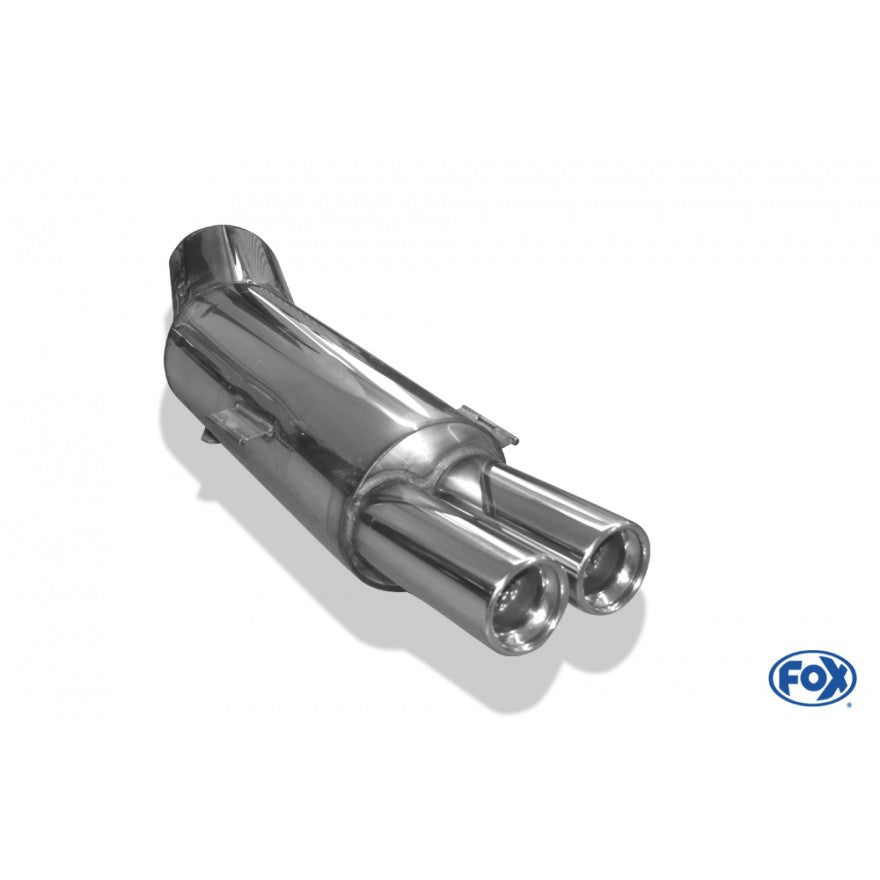 Sporschalldämpfer mit 2 Endrohren 80mm (Typ 13), inkl. (EG-) GENEHMIGUNG!