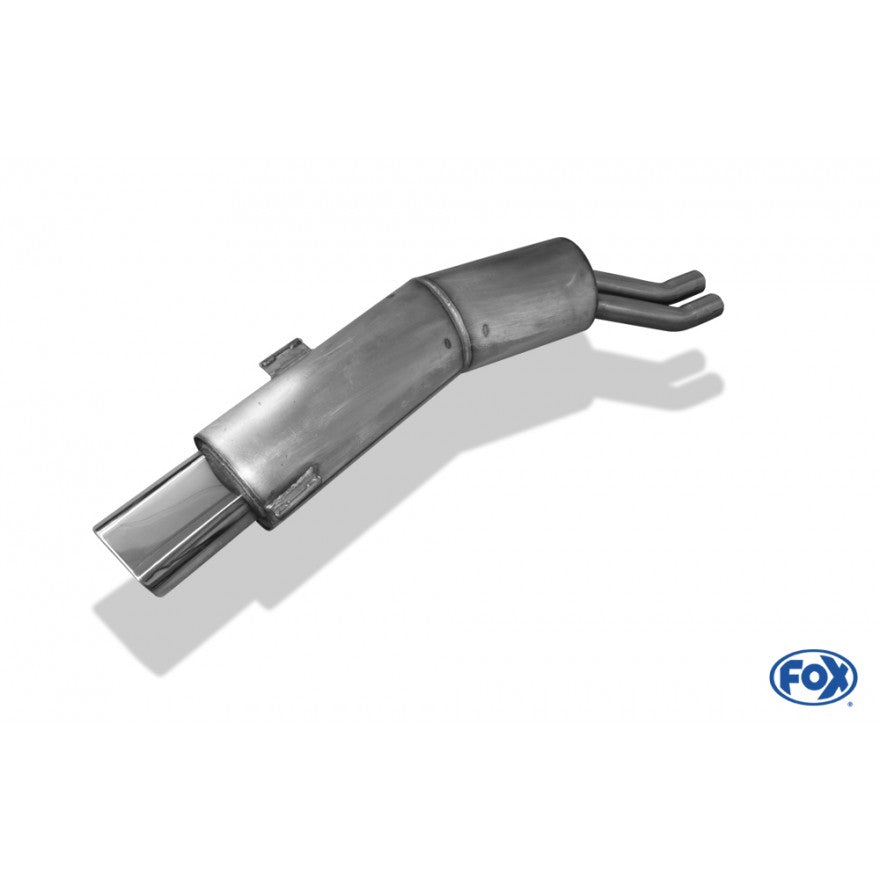 Sporschalldämpfer mit 1 Endrohr 135x80mm (Typ 53), inkl. (EG-) GENEHMIGUNG!