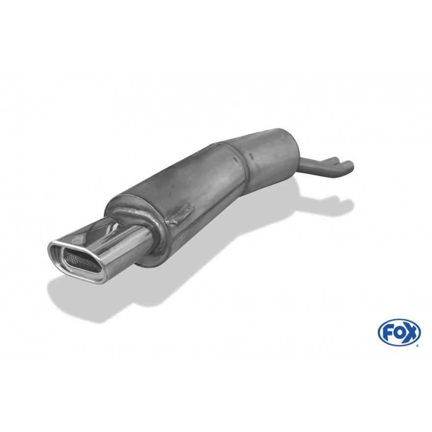 Sporschalldämpfer mit 1 Endrohr 135x80mm (Typ 53), inkl. (EG-) GENEHMIGUNG!