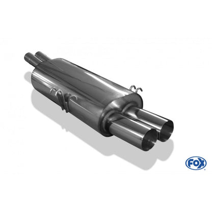 Sporschalldämpfer mit 2 Endrohren 76mm (Typ 10), KEINE (EG-) GENEHMIGUNG!