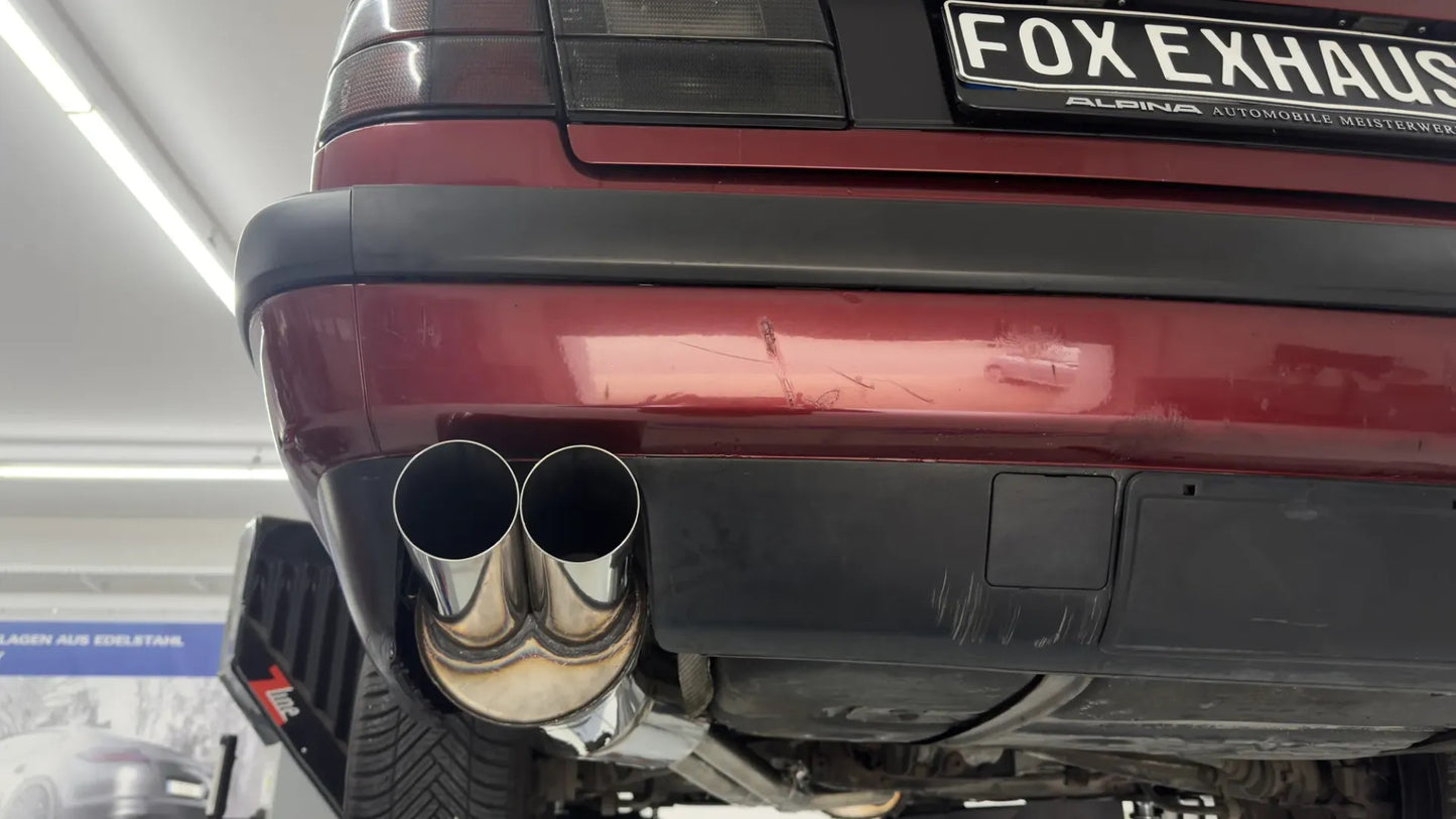 Sportschalldämpfer mit 2 Endrohren 76mm (Typ 14), inkl. (EG-) GENEHMIGUNG!