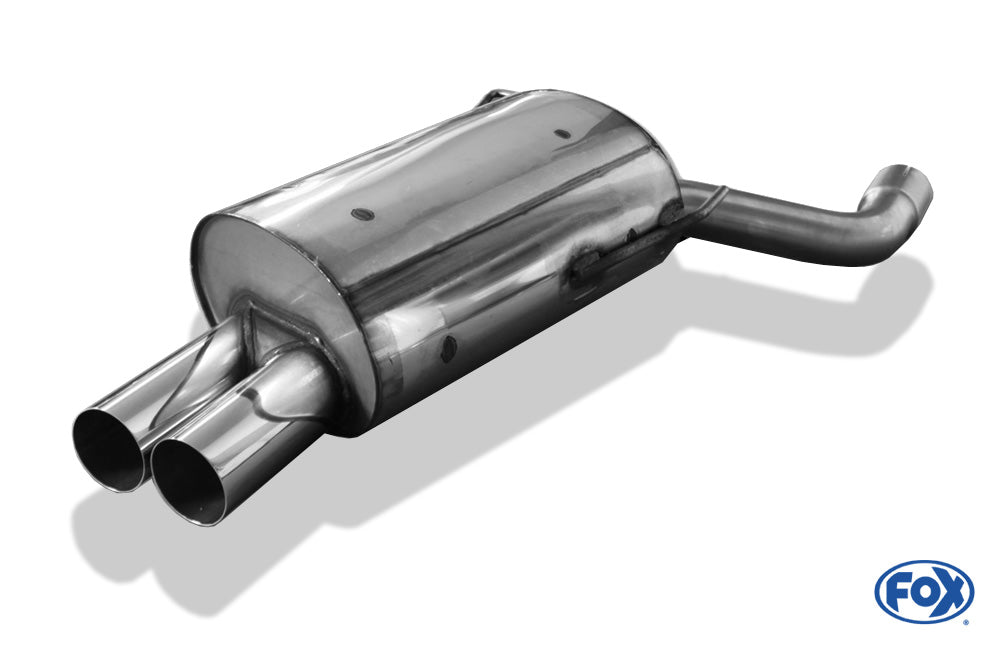 Sportschalldämpfer mit 2 Endrohren 76mm (Typ 10), inkl. (EG-) GENEHMIGUNG!
