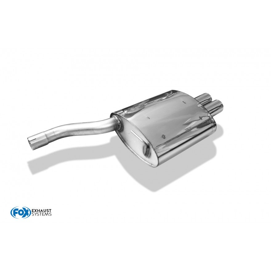 Sportschalldämpfer mit 2 Endrohren 76mm (Typ 13), inkl. (EG-) GENEHMIGUNG!