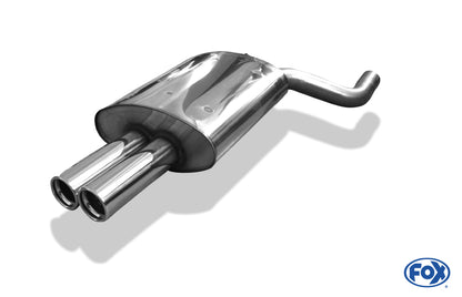 Sportschalldämpfer mit 2 Endrohren 76mm (Typ 13), inkl. (EG-) GENEHMIGUNG!