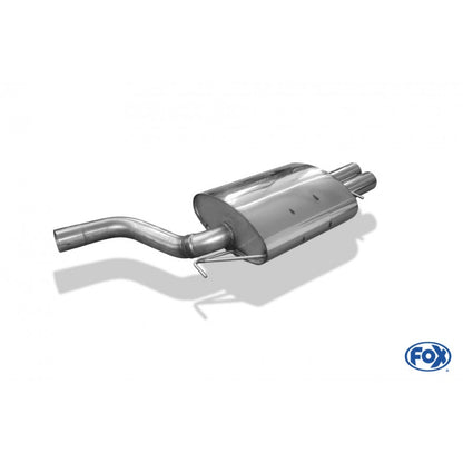 Sportschalldämpfer mit 2 Endrohren 76mm (Typ 10), inkl. TÜV-Teilegutachten!