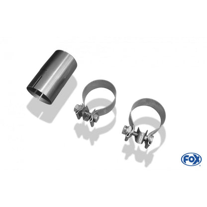 Sportschalldämpfer mit 2 Endrohren 76mm (Typ 10), inkl. TÜV-Teilegutachten!