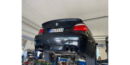 Sportschalldämpfer mit links/rechts je 2 Endrohren 90mm (Typ 10) M5-Optik, inkl. TÜV-Teilegutachten!