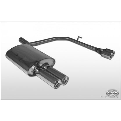 Sportschalldämpfer mit links/rechts je 2 Endrohren 76mm (Typ 13), inkl. TÜV-Teilegutachten!