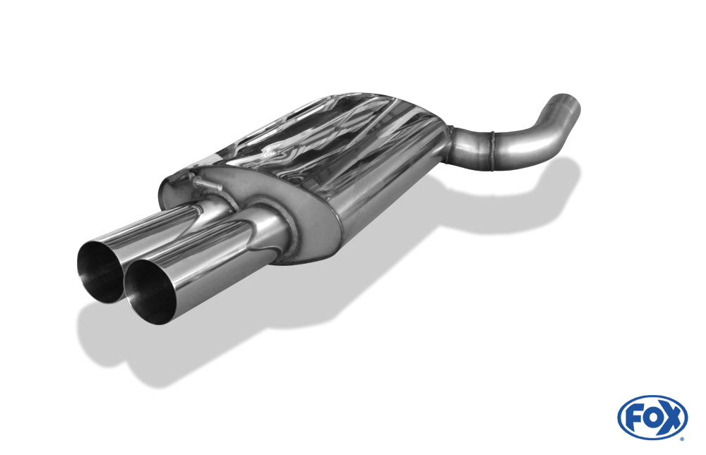 Sportschalldämpfer mit 2 Endrohren 90mm (Typ 10), inkl. (EG-) GENEHMIGUNG!