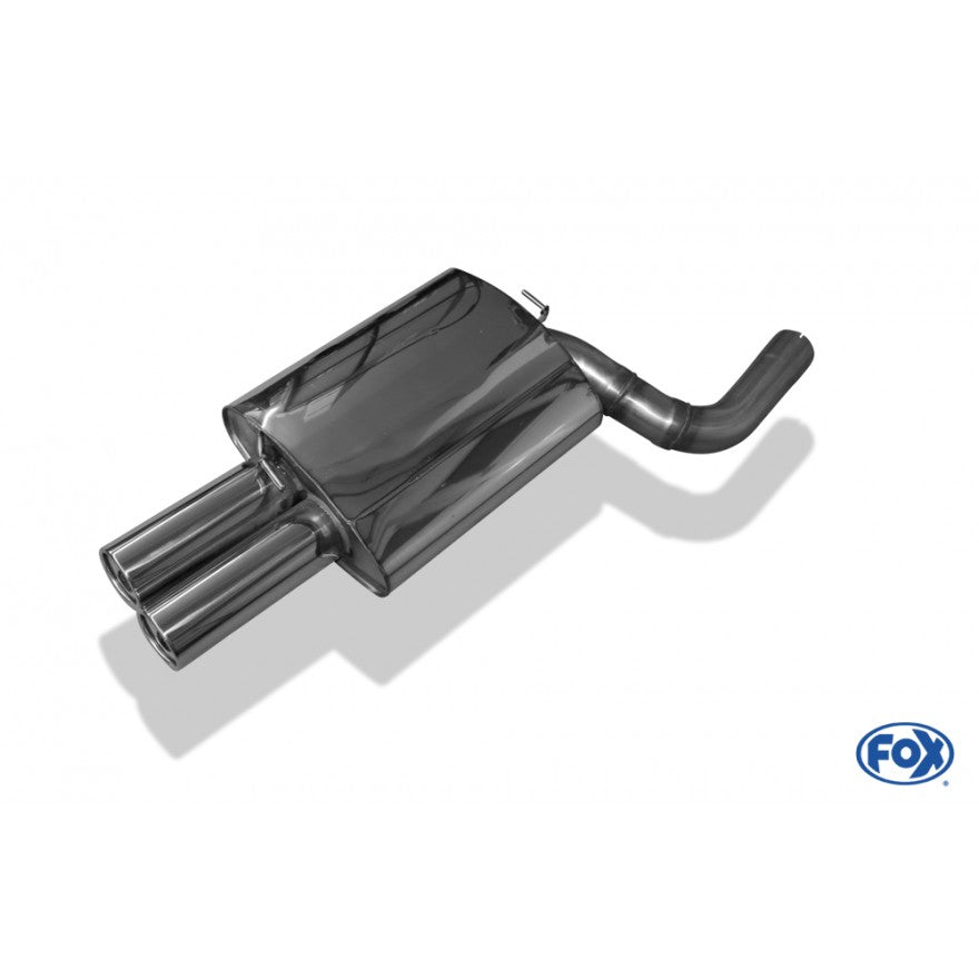 Sportschalldämpfer mit 2 Endrohren 90mm (Typ 13), inkl. (EG-) GENEHMIGUNG!