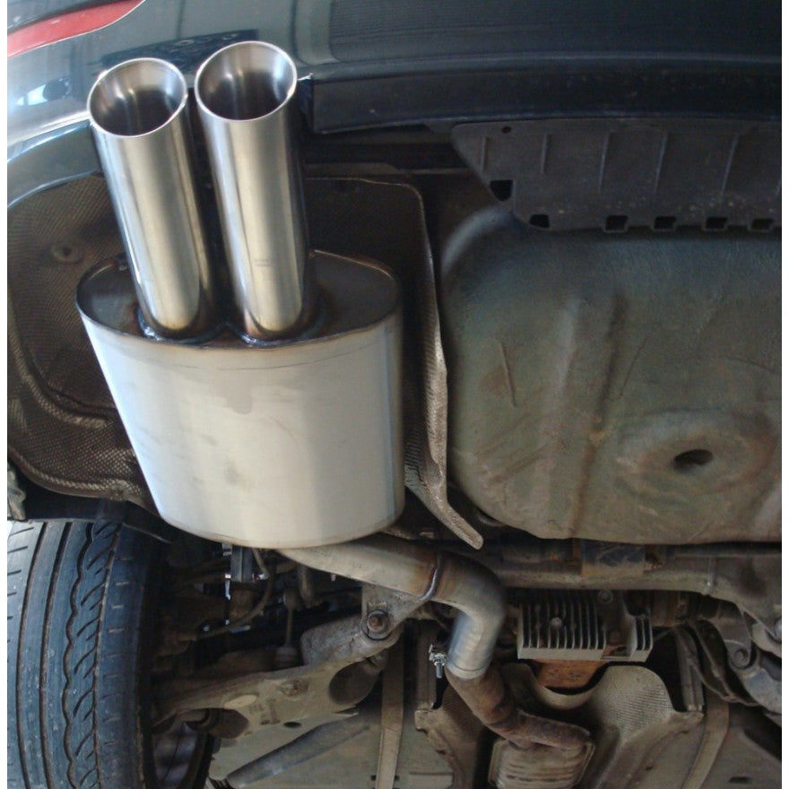 Sportschalldämpfer mit 2 Endrohren 90mm (Typ 25), inkl. (EG-) GENEHMIGUNG!