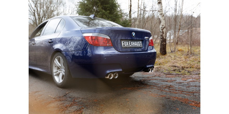 Sportschalldämpfer mit links/rechts je 2 Endrohren 90mm (Typ 24), inkl. (EG-) GENEHMIGUNG!