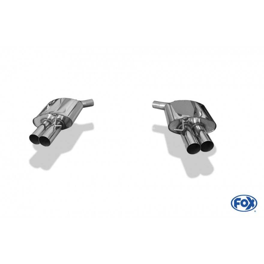 Sporschalldämpfer links/rechts mit je 2 Endrohren 90mm (Typ 10), inkl. (EG-) GENEHMIGUNG!