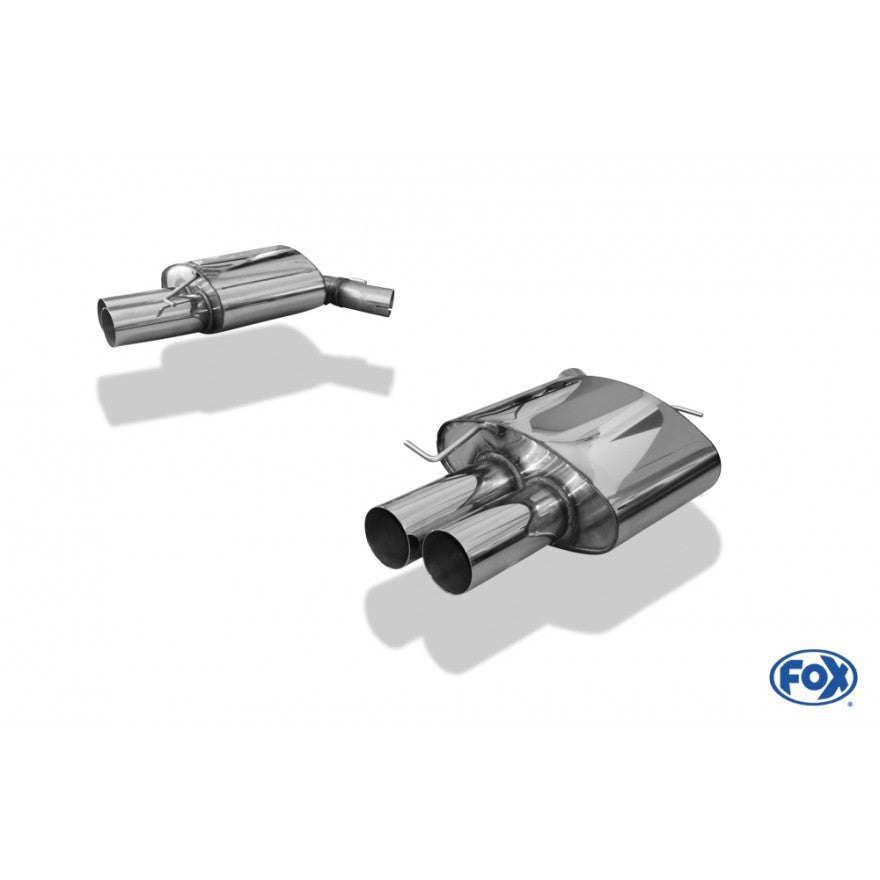 Sporschalldämpfer links/rechts mit je 2 Endrohren 90mm (Typ 10), inkl. (EG-) GENEHMIGUNG!