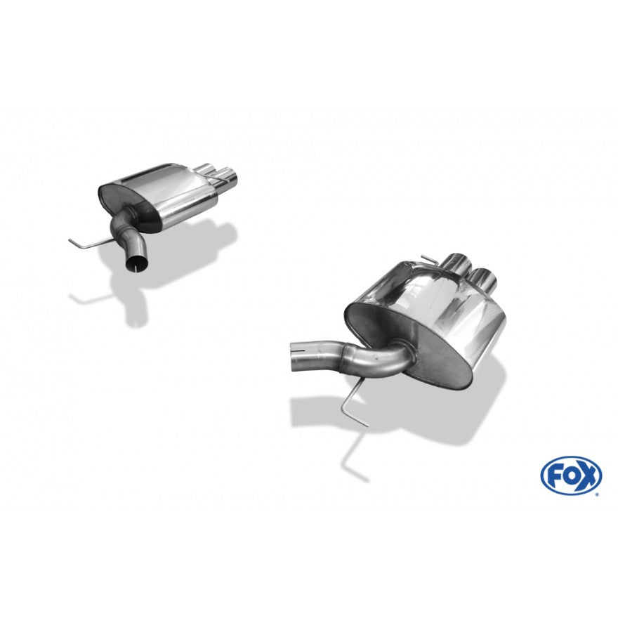 Sporschalldämpfer links/rechts mit je 2 Endrohren 90mm (Typ 10), inkl. (EG-) GENEHMIGUNG!