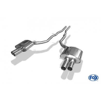 Sporschalldämpfer mit links/rechts je 2 Endrohren 80mm (Typ 12), inkl. (EG-) GENEHMIGUNG!