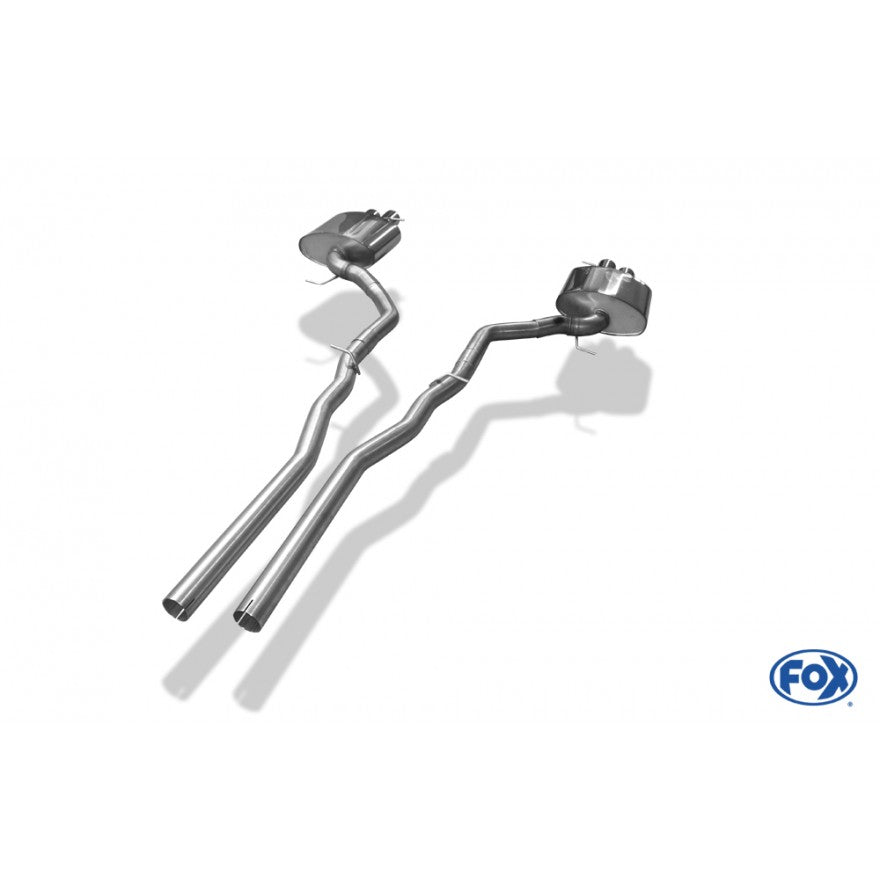 Sporschalldämpfer mit links/rechts je 2 Endrohren 80mm (Typ 12), inkl. (EG-) GENEHMIGUNG!