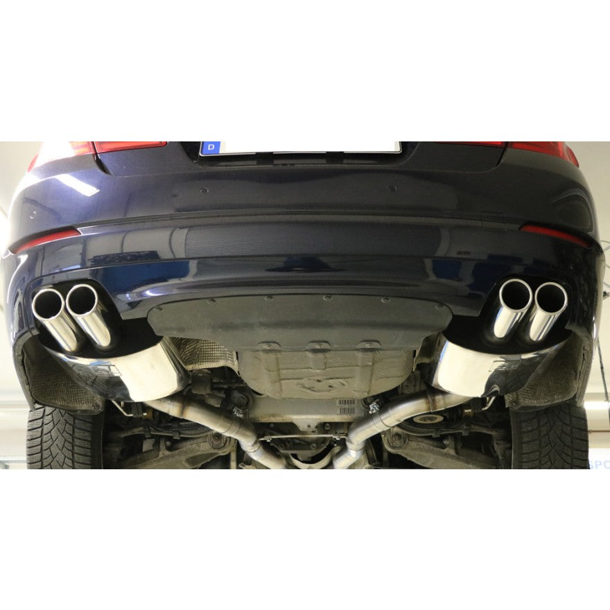 Sportschalldämpfer mit links/rechts je 2 Endrohren 90mm (Typ 16), inkl. (EG-) GENEHMIGUNG!