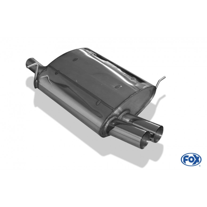 Sportschalldämpfer mit 2 Endrohren 70mm (Typ 10), KEINE (EG-) GENEHMIGUNG!