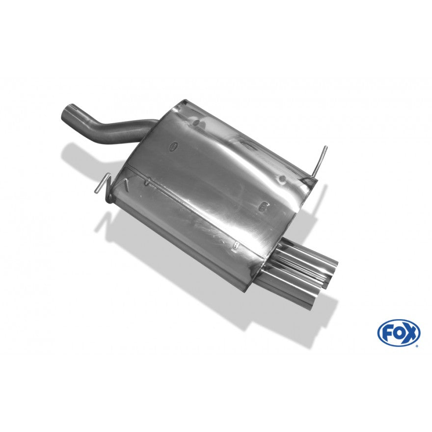 Sportschalldämpfer mit 2 Endrohren 70mm (Typ 10), KEINE (EG-) GENEHMIGUNG!