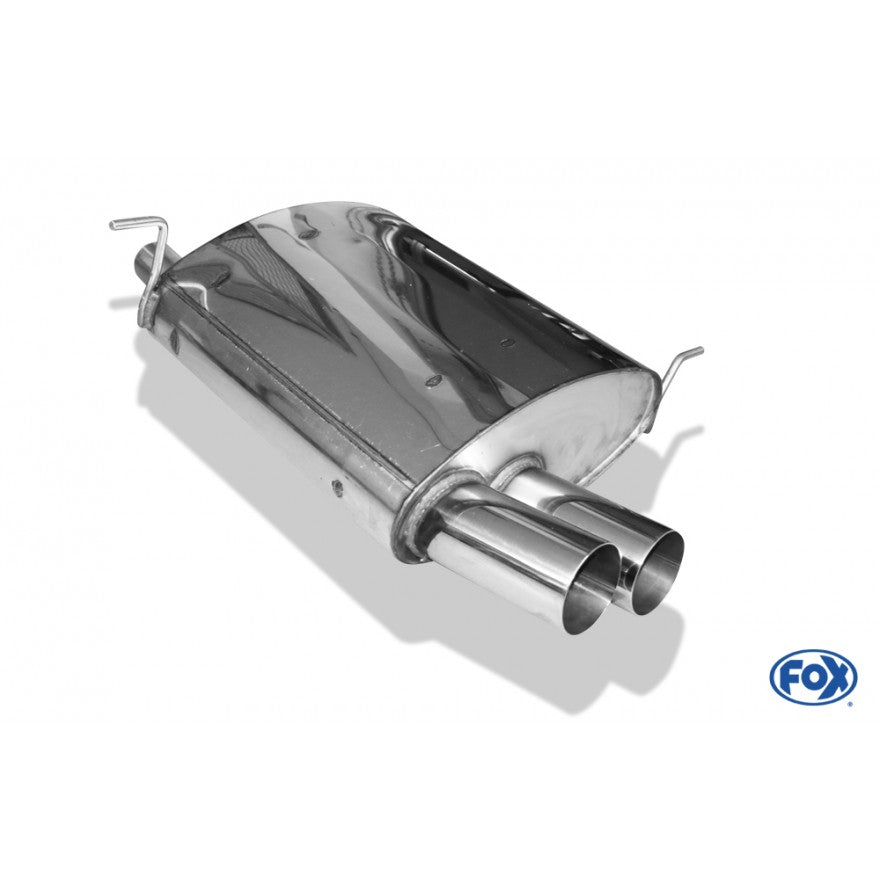 Sportschalldämpfer mit 2 Endrohren 76mm (Typ 10), KEINE (EG-) GENEHMIGUNG!