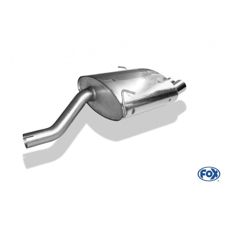 Sportschalldämpfer mit 2 Endrohren 76mm (Typ 10), KEINE (EG-) GENEHMIGUNG!