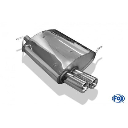 Sportschalldämpfer mit 2 Endrohren 70mm (Typ 13), KEINE (EG-) GENEHMIGUNG!