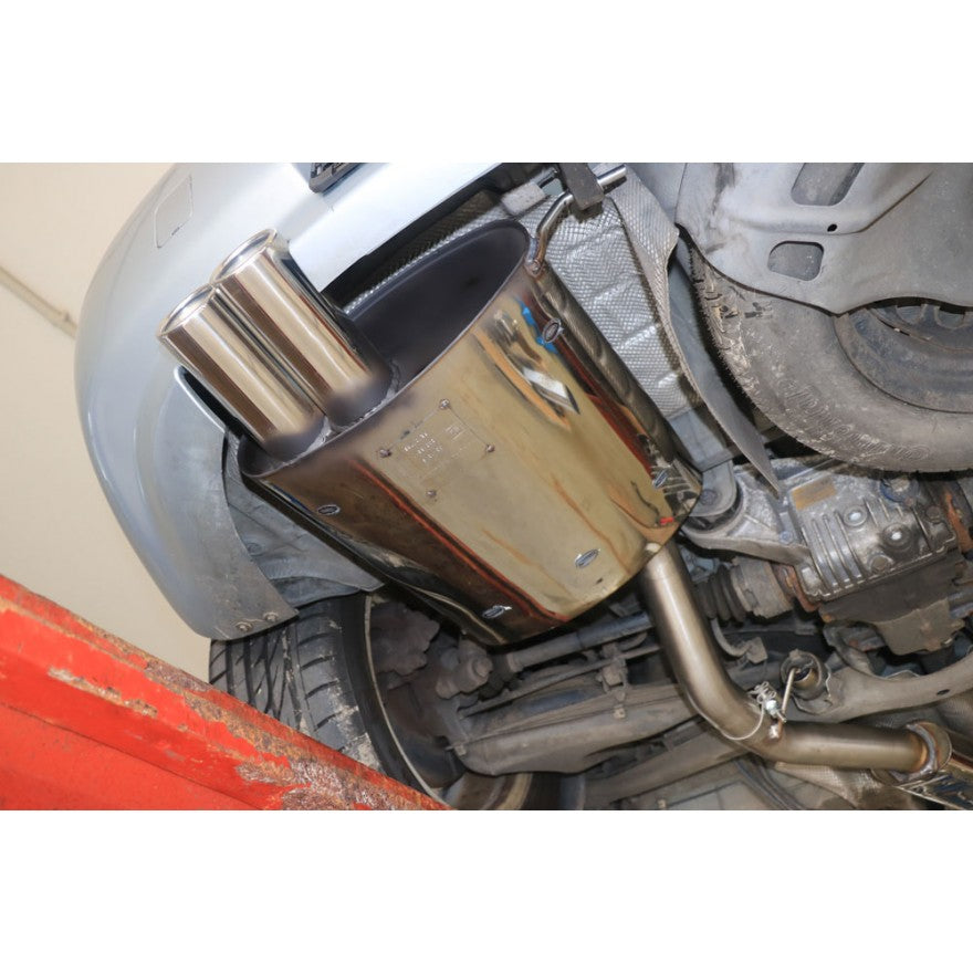 Sportschalldämpfer mit 2 Endrohren 70mm (Typ 13), KEINE (EG-) GENEHMIGUNG!