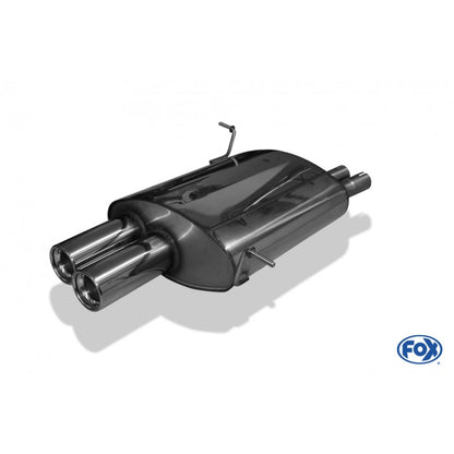 Sportschalldämpfer mit 2 Endrohren 80mm (Typ 13), inkl. (EG-) GENEHMIGUNG!