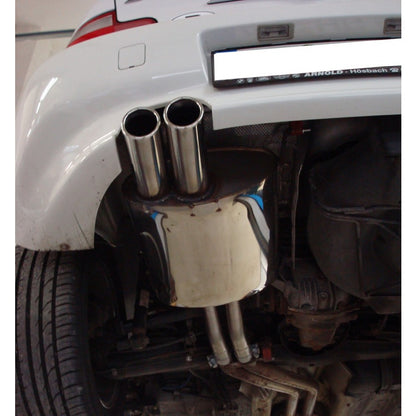 Sportschalldämpfer mit 2 Endrohren 80mm (Typ 17), inkl. (EG-) GENEHMIGUNG!