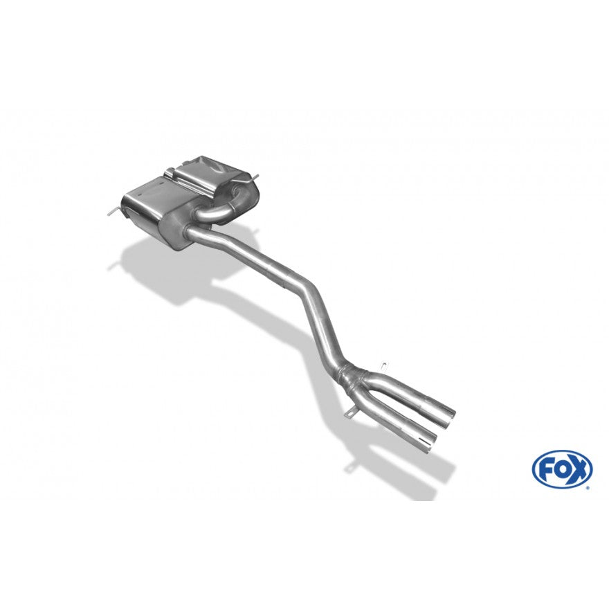 Sportschalldämpfer mit 2 Endrohren 80mm (Typ 13), inkl. TÜV-Teilegutachten!