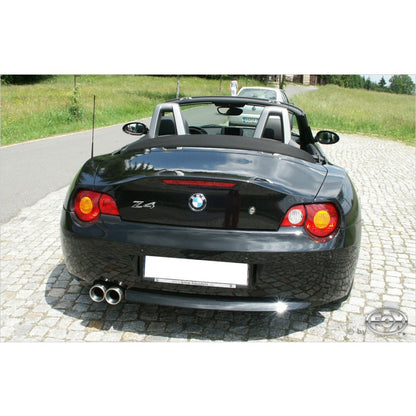 Sportschalldämpfer mit 2 Endrohren 80mm (Typ 13), inkl. TÜV-Teilegutachten!