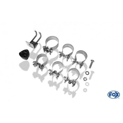 Sportschalldämpfer mit links/rechts je 2 Endrohren 76mm (Typ 10), inkl. TÜV-Teilegutachten!