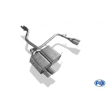 Sportschalldämpfer mit links/rechts je 2 Endrohren 76mm (Typ 17), inkl. TÜV-Teilegutachten!