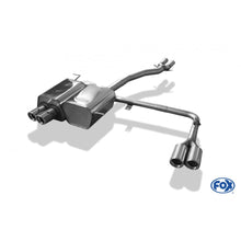 Sportschalldämpfer mit links/rechts je 2 Endrohren 76mm (Typ 17), inkl. TÜV-Teilegutachten!