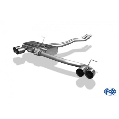 Sportschalldämpfer mit links/rechts je 2 Endrohren 80mm (Typ 10), inkl. (EG-) GENEHMIGUNG!