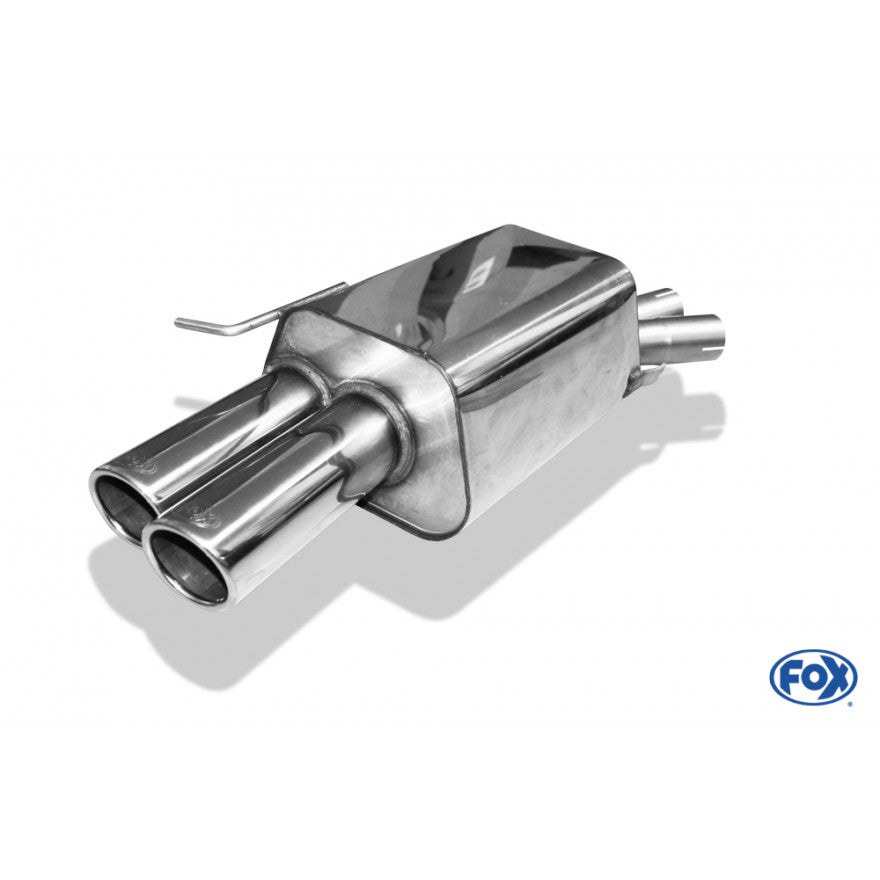 Sportschalldämpfer mit 2 Endrohren 80mm (Typ 16), inkl. (EG-) GENEHMIGUNG!