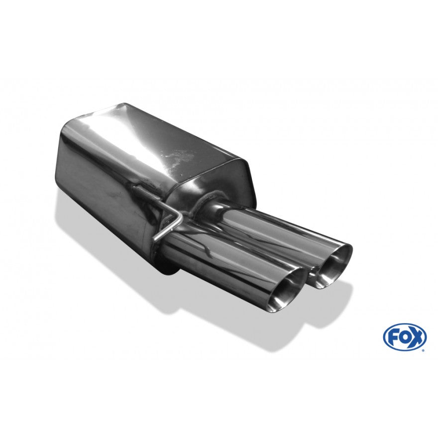 Sportschalldämpfer mit 2 Endrohren 80mm (Typ 25), inkl. (EG-) GENEHMIGUNG!