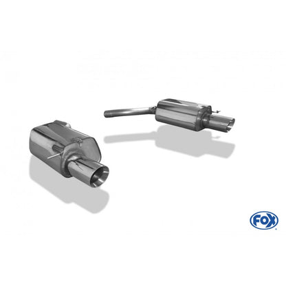 Sportschalldämpfer mit links/rechts je 1 Endrohr 100mm (Typ 25), inkl. (EG-) GENEHMIGUNG!
