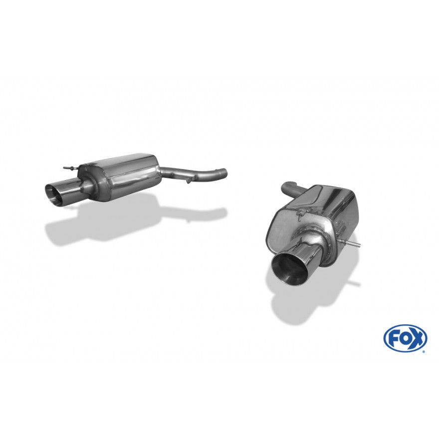 Sportschalldämpfer mit links/rechts je 1 Endrohr 100mm (Typ 25), inkl. (EG-) GENEHMIGUNG!
