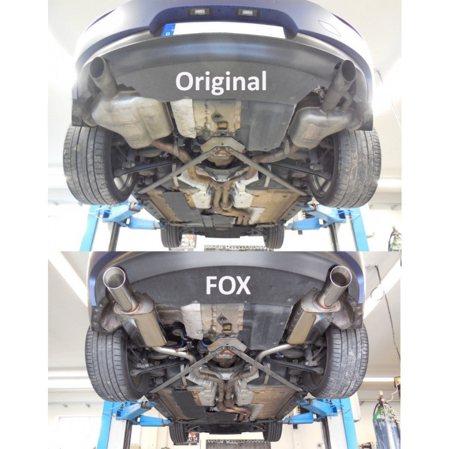 Sportschalldämpfer mit links/rechts je 1 Endrohr 100mm (Typ 25), inkl. (EG-) GENEHMIGUNG!