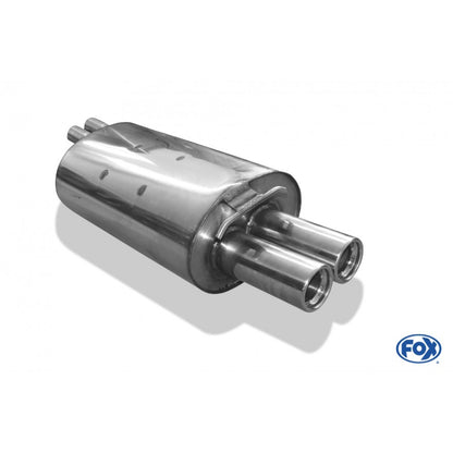 Sportschalldämpfer mit 2 Endrohren 76mm (Typ 13), inkl. (EG-) GENEHMIGUNG!