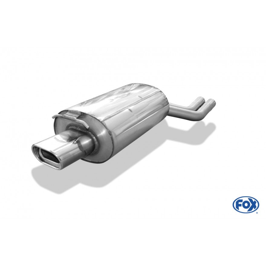 Sportschalldämpfer mit 1 Endrohr 135x80mm (Typ 53), inkl. (EG-) GENEHMIGUNG!