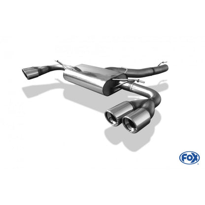 Sportschalldämpfer links/rechts mit je 2 Endrohren 90mm (Typ 17), inkl. (EG-) GENEHMIGUNG!