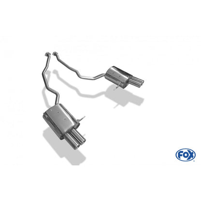 Sportschalldämpfer mit links/rechts je 2 Endrohre 76mm (Typ 13), inkl. (EG-) GENEHMIGUNG!