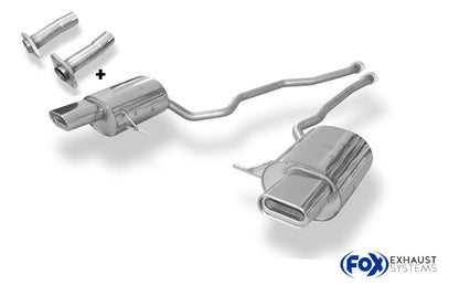 Sportschalldämpfer mit links/rechts je 1 Endrohr 160x80mm (Typ 53), inkl. (EG-) GENEHMIGUNG!